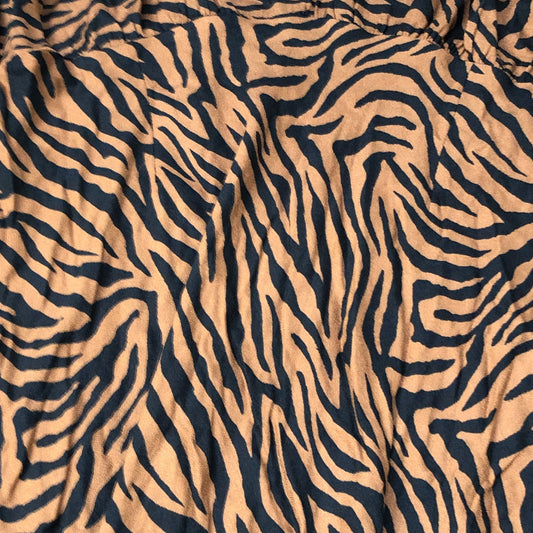 Baukjen Animal Print Dress Size 16 Women's Long Sleeve Viscose Tiger Stripe