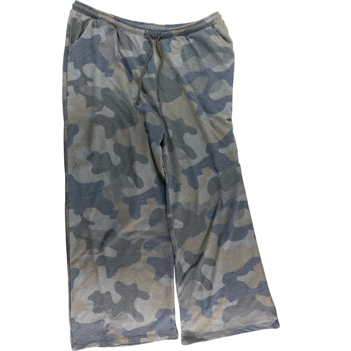 River Island Studios Camo Lounge Trousers LGE Relaxed Fit Men Grey Green