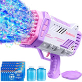 SLOOSH Bubble Gun Purple Bazooka 9 Inch Includes 2 Bottles of Solution Ages 3+
