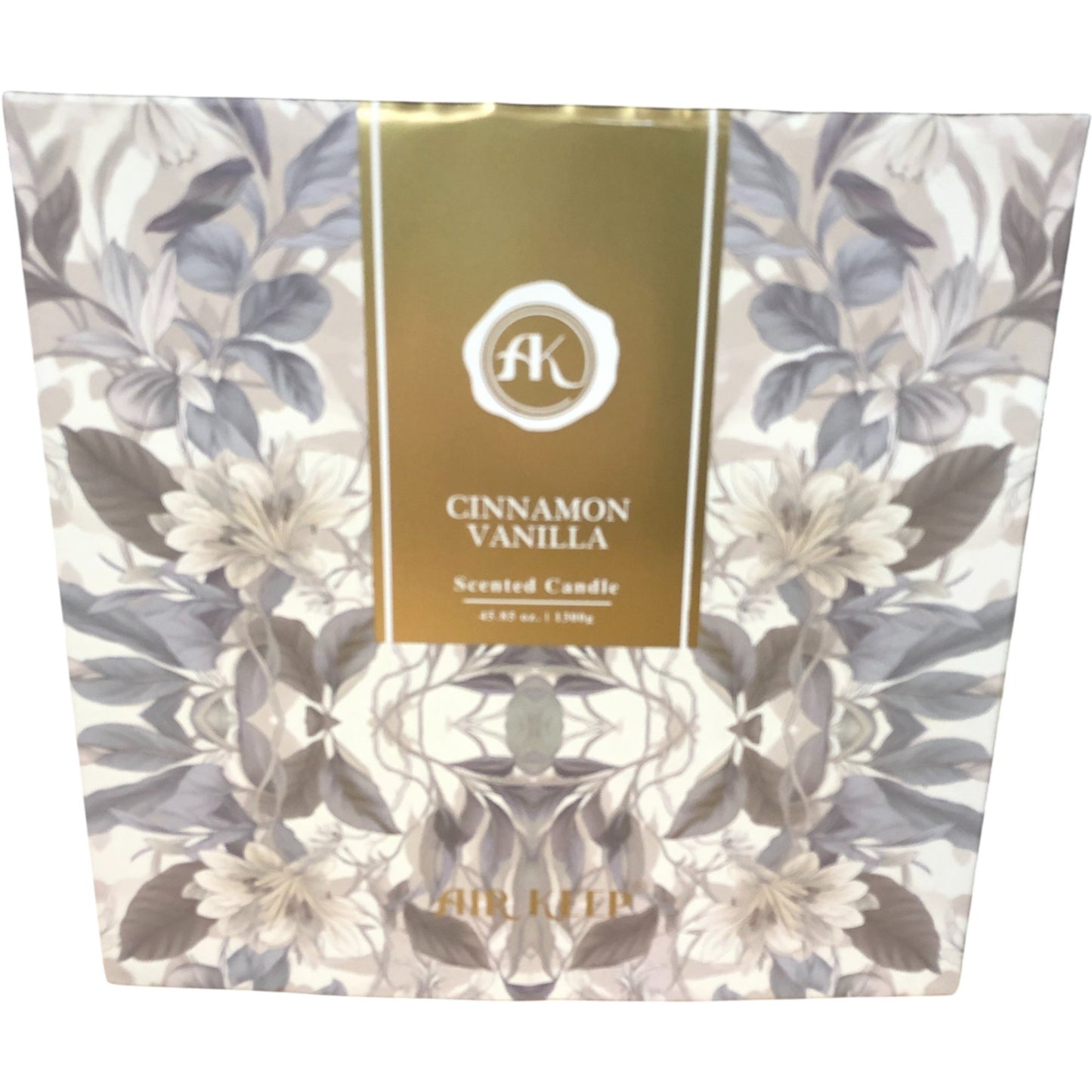 Air Keep Scented Candle Cinnamon Vanilla 1300g Long Lasting Fragrance Gift