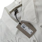 River Island White Smart Shirt UK8 Women's Embroidered Button Up Top
