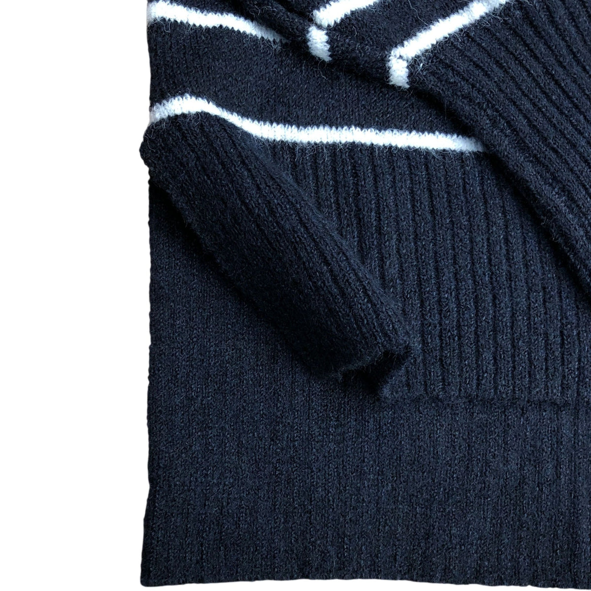 Rivers Island Striped Jumper Navy White Knit Sweater Size M