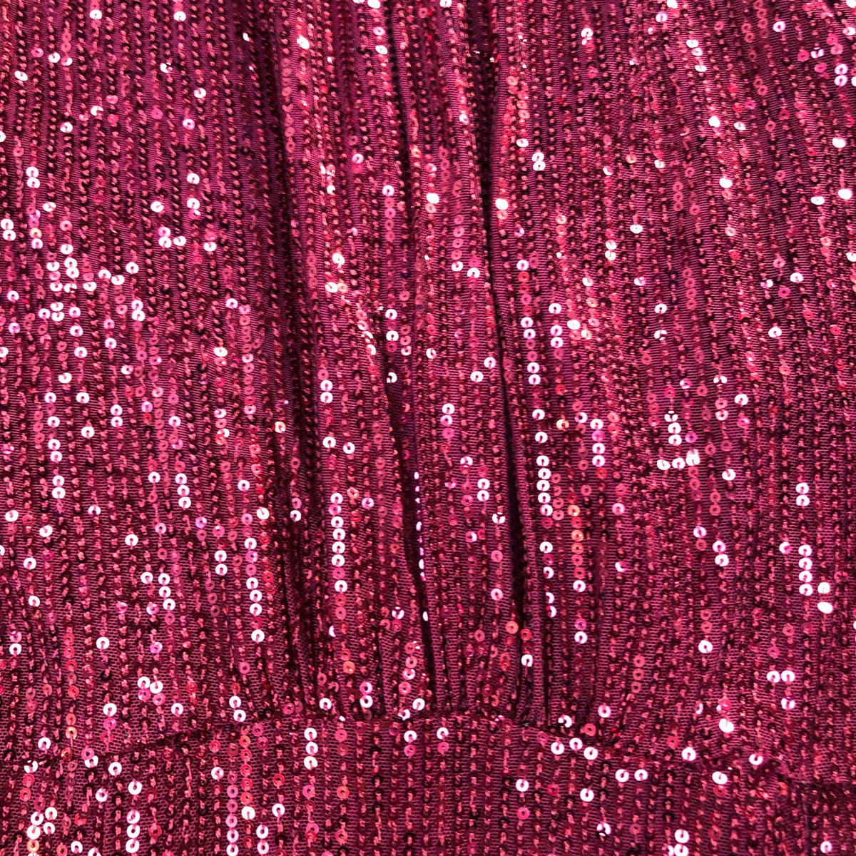 Women's Midi Dress Size 10 Red Sequin Short Sleeve