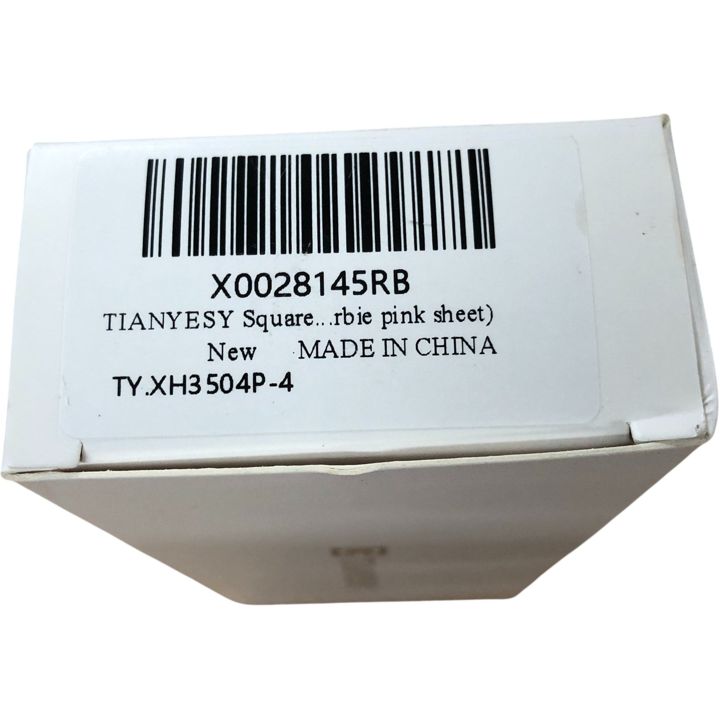 TianYesy Square Sunglasses New Clear Frame Brown Lens Unisex UV Protection