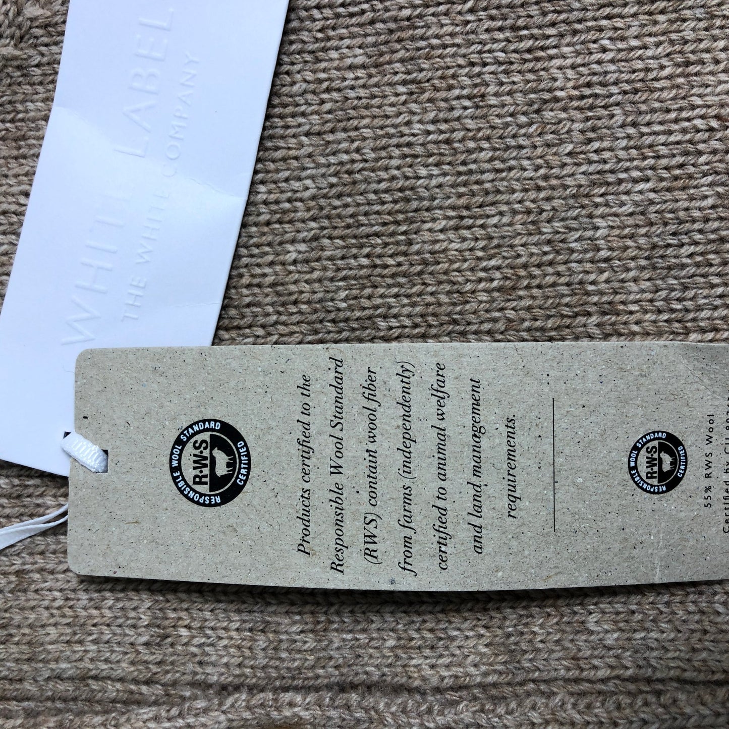 White Label Short Sleeved Cropped Cardigan XS Women Wool Beige