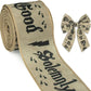 Harry Potter Themed Christmas Burlap Ribbon 8 Pieces