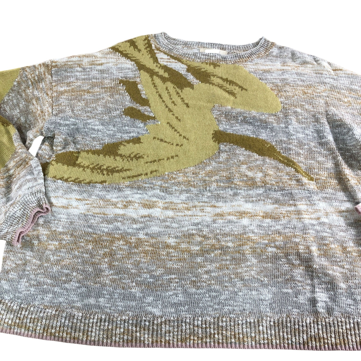 Ibis Intarsia Jumper UK12 Women's Multicolour Casual Sweater