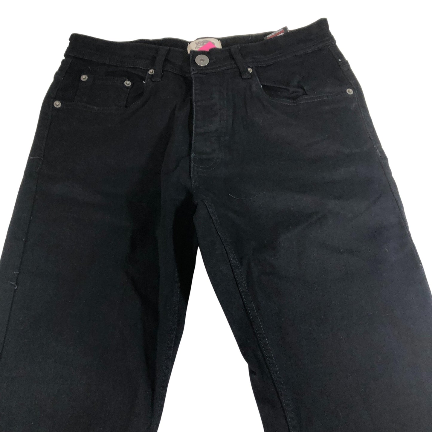 Kangaroo Poo Black Jeans Men's Slim Fit Cotton Blend W32 L30