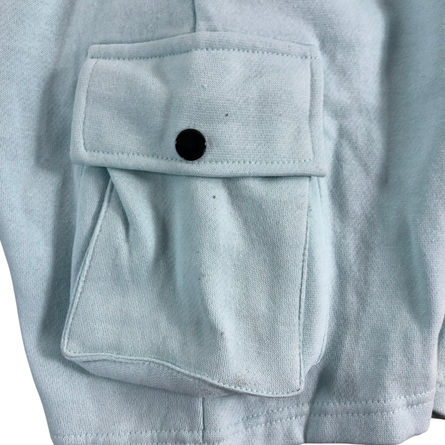 AVANTGARDE Cargo Shorts UKL Men's Light Blue 100 Cotton Summer Style