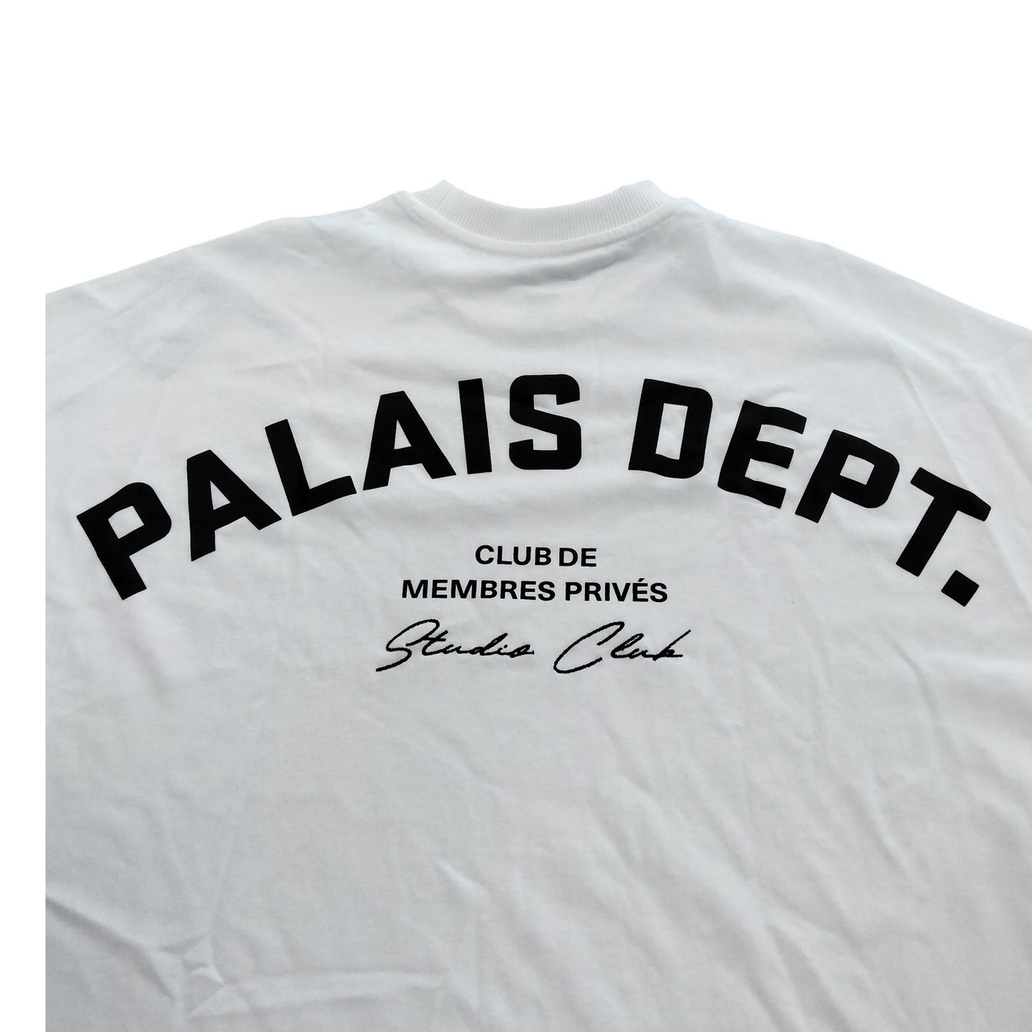 Palais Dept Studio Club T-Shirt UK Size M Men's White Cotton Casual Top