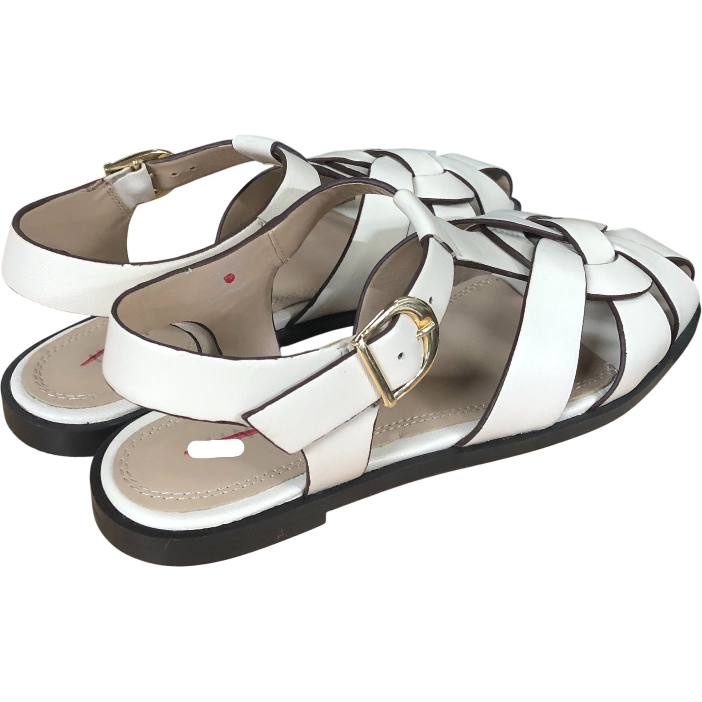 Hadley Cream Leather Fisherman Sandals Size UK 7