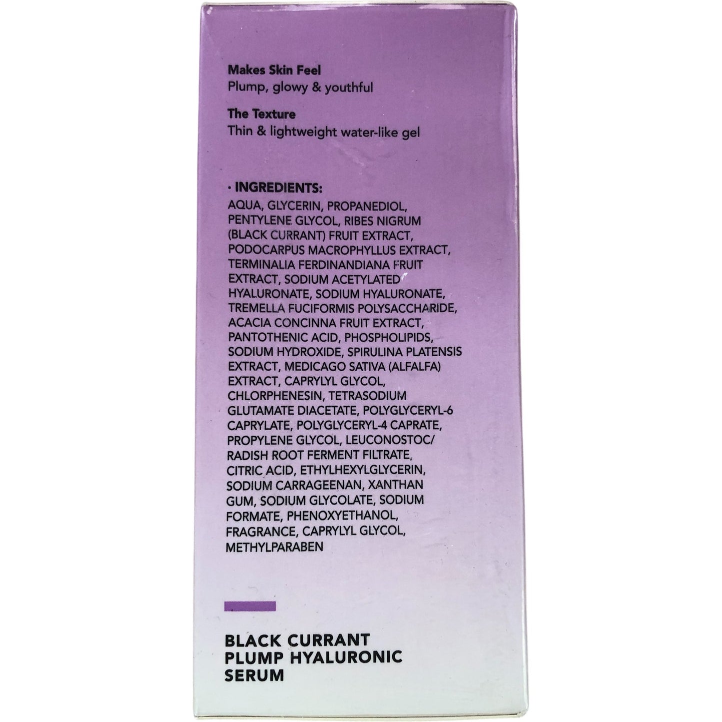 RoyueS Black Currant Plump Hyaluronic Serum 75ml Hydrate Face Glow Care