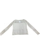 Branded Women's Cream Long Sleeve Sweater Striped Knit Design Cashmere UK 6