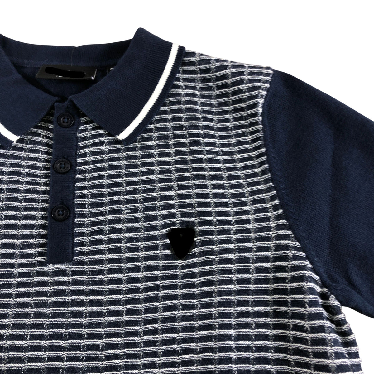 Polo Shirt Navy Blue Size 9-10 Years Boys Casual Cotton Knit