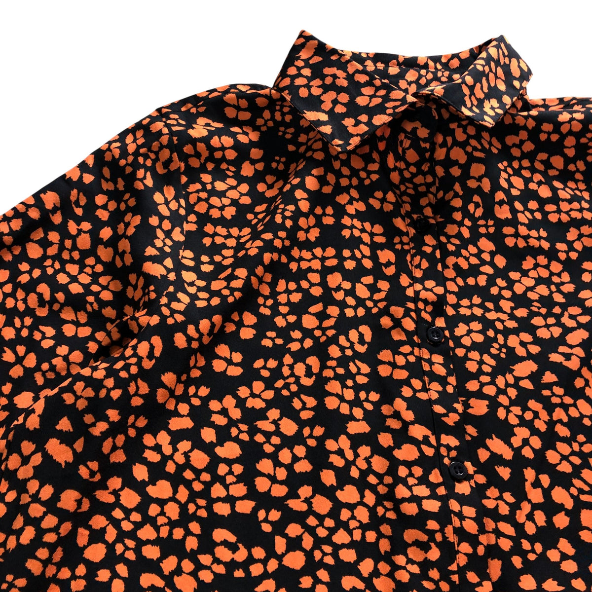 Dancing Leopard Size 16 Women's Black Orange Animal Print Midi Dress