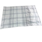1 Piece Standard Pillowcase 50x75cm Grey Plaid Pattern Cotton Blend