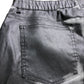 Branded Black Coated Barrel Jeans - Size 18S