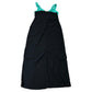 Women's Venice Dress UK10 Black Green Midi Elegant Style
