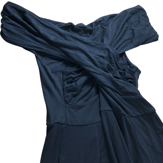 Boden Black Bardot Jersey Maxi Dress - Size 8