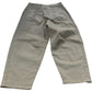 Baukjen Trousers UK Size 12 Women's Organic Cotton Blend Khaki Relaxed Fit