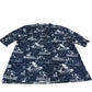 Crew Clothing Company Casual Shirt Size 12 Navy Patterned Short Sleeve Shirt