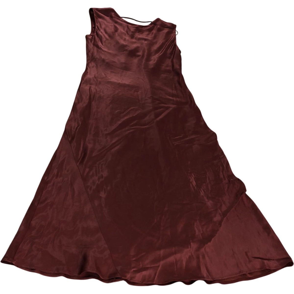 Dress UK12 Women's Maroon Sleeveless