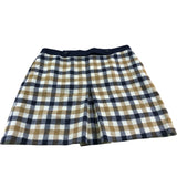 Branded Checked Mini Skirt  - Size 16