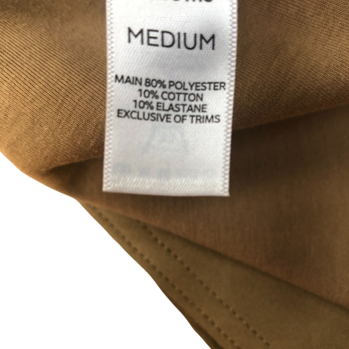 Trench Coat Medium Women's Beige Button Closure Tie Waist Long Sleeve Medium