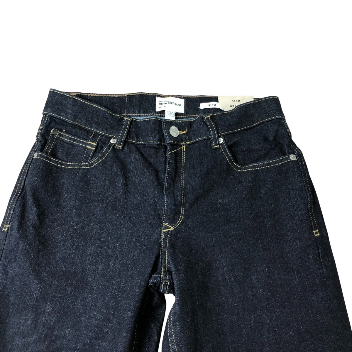 River Island Denim Specialist Slim W28 L30 Jeans Women's Dark Blue Cotton