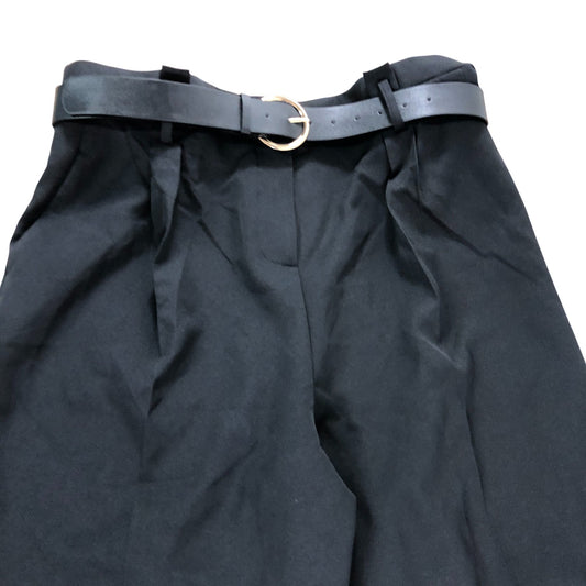 Lipsy London Black Barrel Trousers UK18 Belted