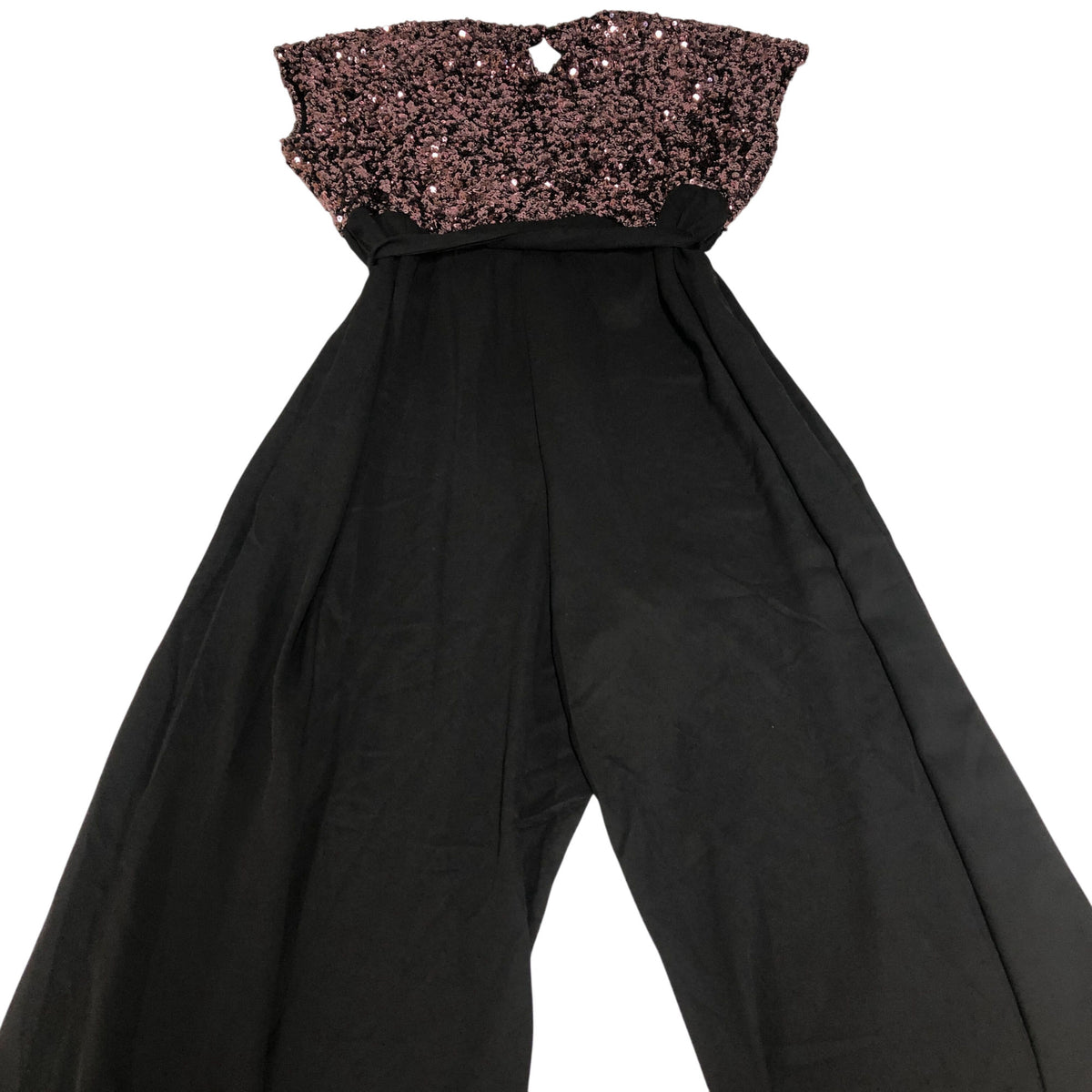 Sequin Jumpsuit UK20 Women's Black and Pink Evening Wear