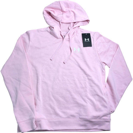 Under Armour UA Rival Terry Hoodie Women's XS Pink Loose Fit Activewear