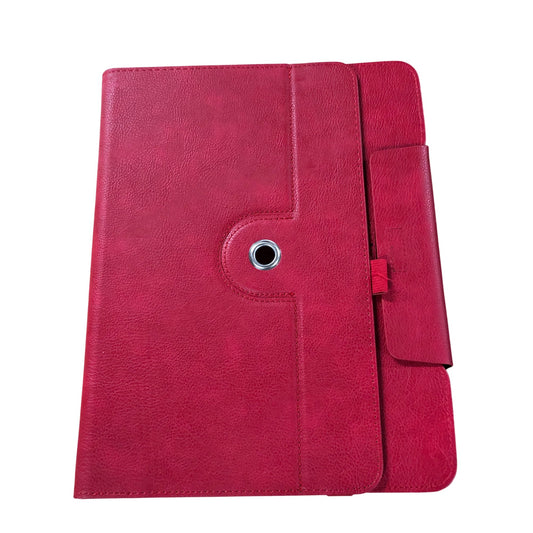 Red Faux Leather Tablet Case Protective Cover For iPad Samsung Galaxy 13.5 Inch