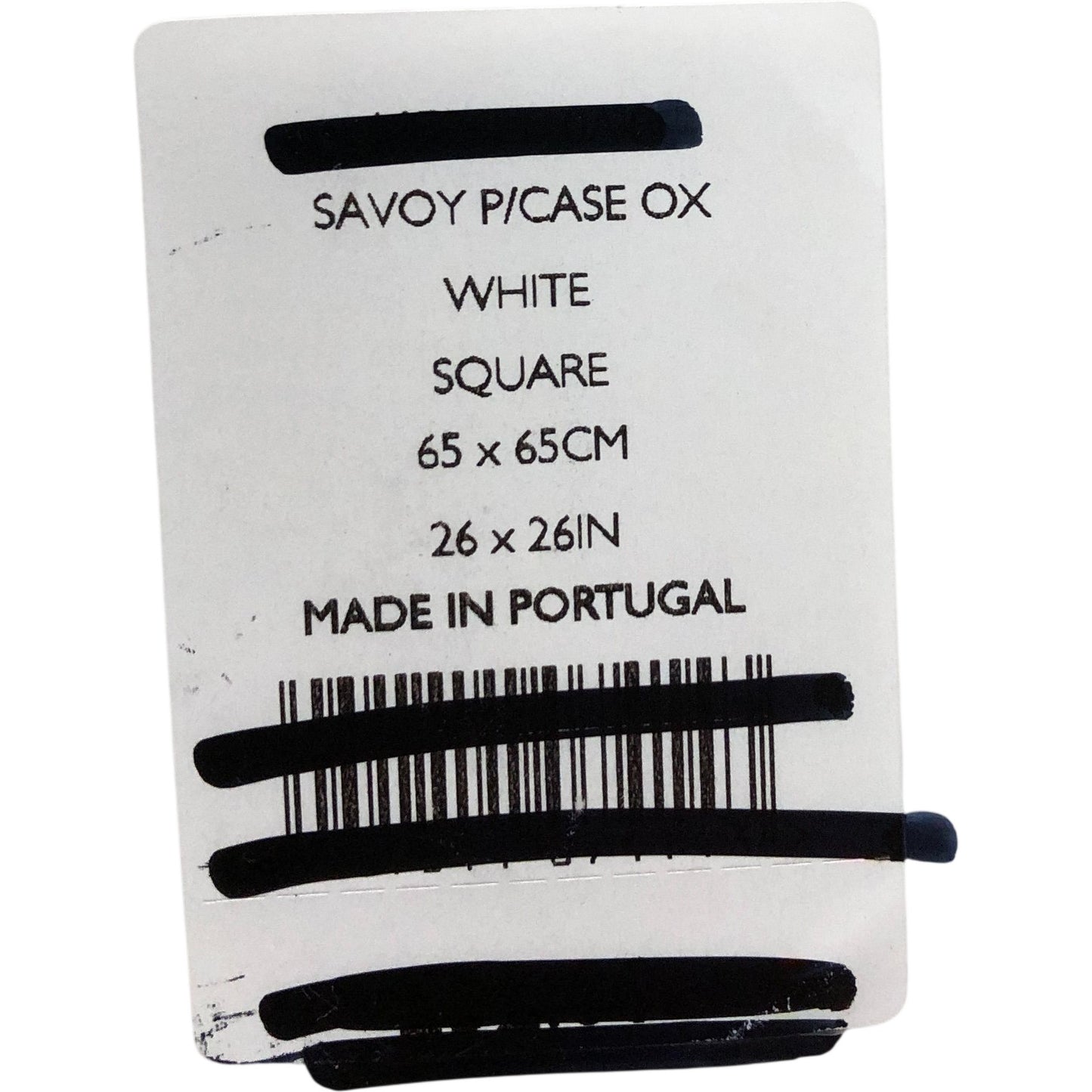 The White Company Savoy Oxford Pillowcase Square 65x65cm 400 Thread Count