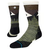 Stance Performance Crew Socks M Unisex Merino Wool Olive Green M5.5-7.5 W6-8.5