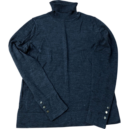 Merino Wool Roll Neck Sweater Charcoal Size 8