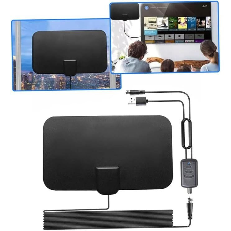 HD Digital TV Aerial Amplified High Gain Freeview Easy Setup Waterproof