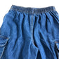 River Island Cargo Jeans UK7-8 Years Unisex Wide Leg Pockets