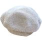 Textured Beige Baker Boy Cap Adult One Size