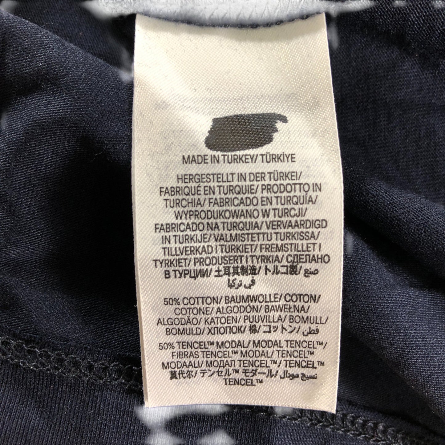 Boden Women's Navy Top Puff Sleeve Lightweight Cotton Blend UK10