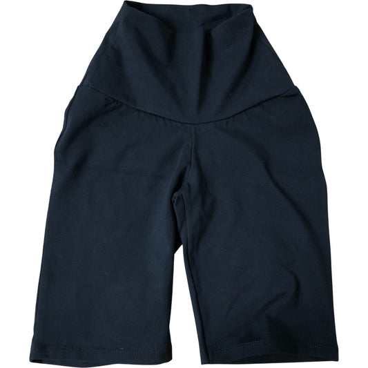 High Waisted Legging Shorts Size 6 Women's Black Cotton Blend Stretch