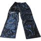 High Gloss Trousers UK8 Women's Black Flared Style Vinyl Effect
