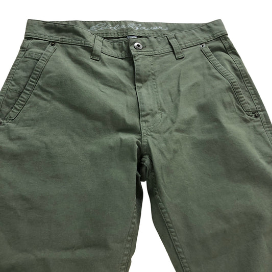 Eddie Bauer 32x30 Men's Classic Fit Utility Pants Green Cargo Trousers