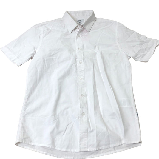 Peter Werth Church SS Shirt Men's Short Sleeve Cotton White Smart Casual Medium