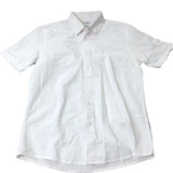 Peter Werth Church SS Shirt Men's Short Sleeve Cotton White Smart Casual Medium