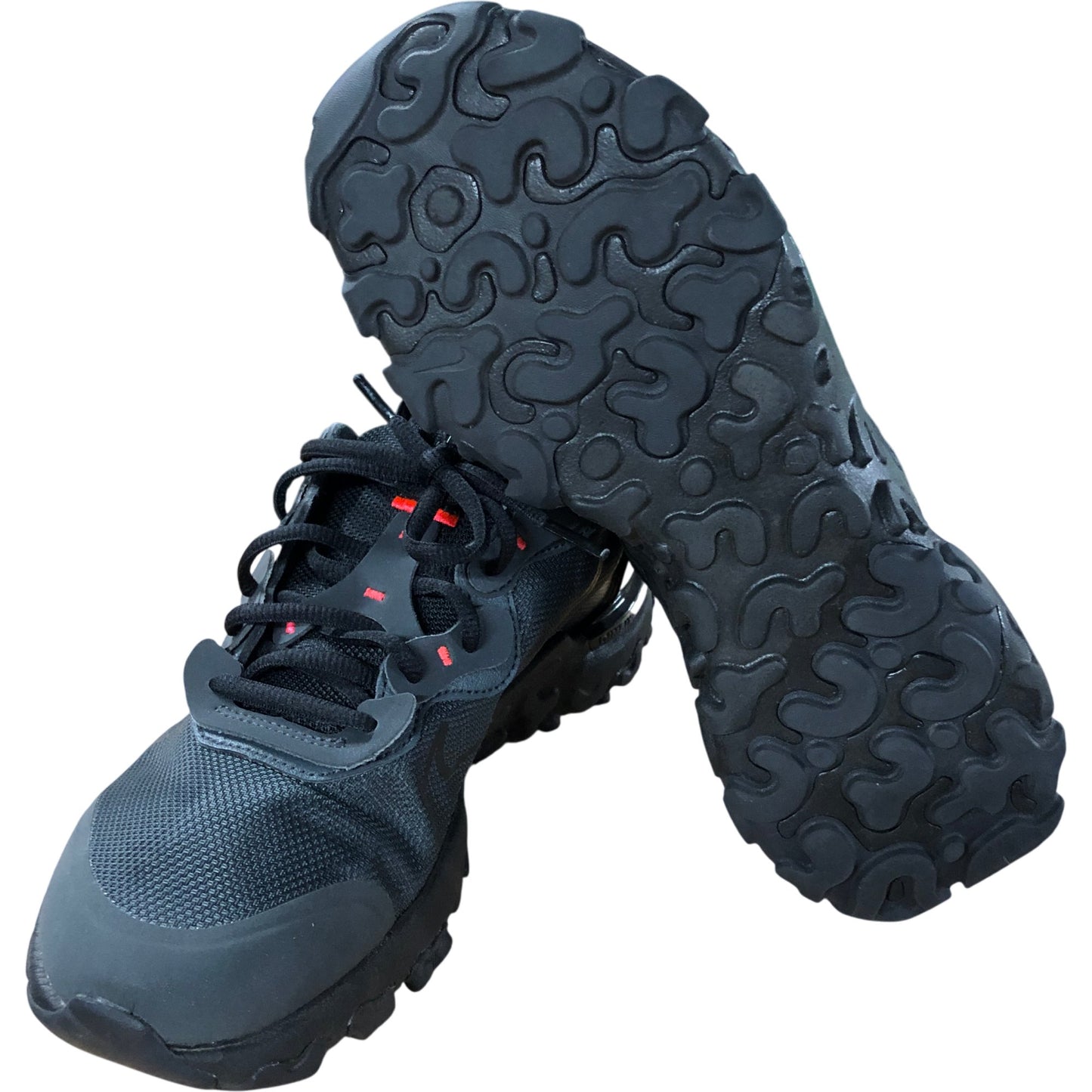 Nike Air Max 270 Trainers UK5 Women's Black Red Comfort Running Sports Shoes