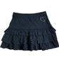 RIVER ISLAND Girls Black Frill Skirt Size 11 12 Years Heart Detail