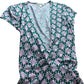 Green Patterned Wrap Dress - UK 6