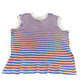 River Island Women's Size 16 Ribbed Tank Top Striped Pattern Multicolour