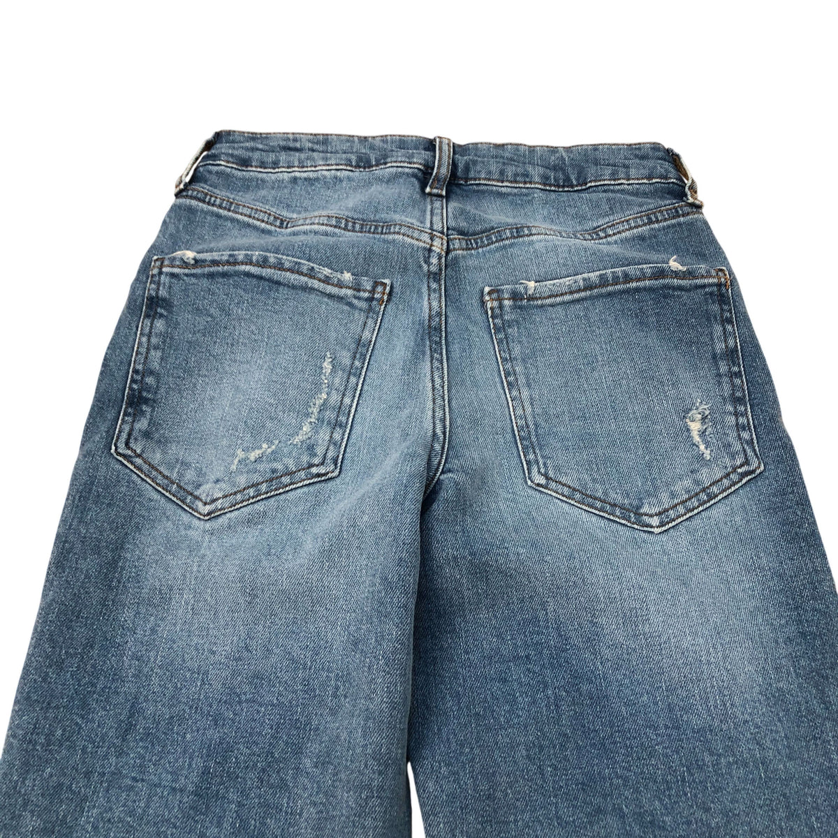 River Island Straight Leg Jeans Women's Light Blue Comfort Stretch Denim